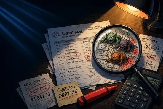 How to Audit Bank Statements for Hidden Fees, Duplicate Charges, and Billing Errors