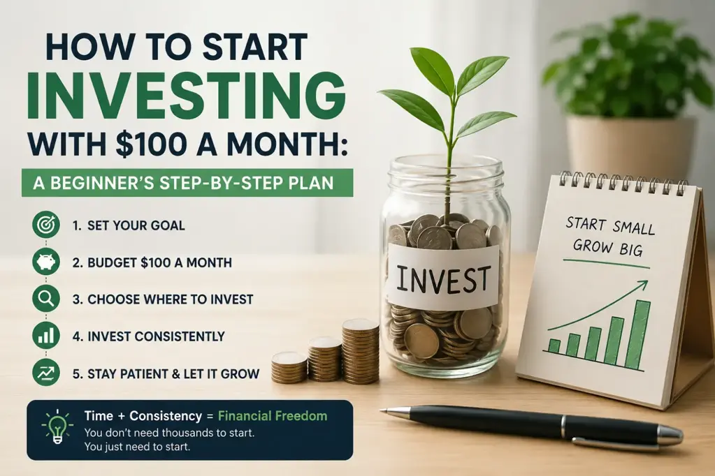 How to Start Investing With $100 a Month: A Beginner’s Step-by-Step Plan