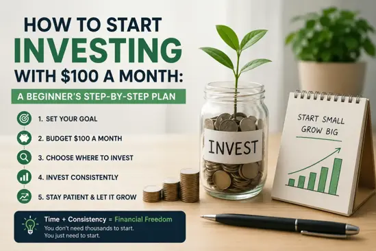 How to Start Investing With $100 a Month: A Beginner’s Step-by-Step Plan