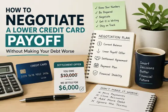 How to Negotiate a Lower Credit Card Payoff Without Making Your Debt Worse